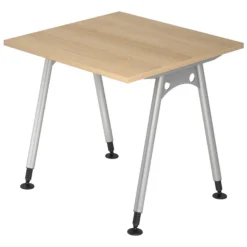 ATOS 8 S | Schreibtisch 80 x 80 höhenverstellbar Eiche