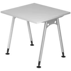 ATOS 8 S | Schreibtisch 80 x 80 höhenverstellbar Grau