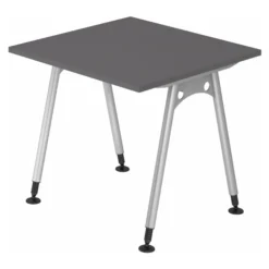 ATOS 8 S | Schreibtisch 80 x 80 höhenverstellbar Graphit