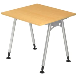 ATOS 8 S | Schreibtisch 80 x 80 höhenverstellbar Buche