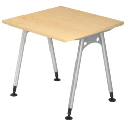 ATOS 8 S | Schreibtisch 80 x 80 höhenverstellbar Ahorn