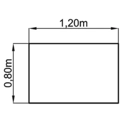 ATOS 12 S | Schreibtisch 120 x 80 höhenverstellbar Eiche