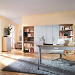 ATOS 12 S | Schreibtisch 120 x 80 höhenverstellbar Graphit