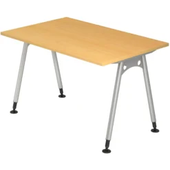 ATOS 12 S | Schreibtisch 120 x 80 höhenverstellbar Buche