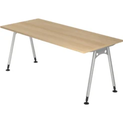 ATOS 19 S | Schreibtisch 180 x 80 höhenverstellbar Eiche