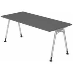 ATOS 19 S | Schreibtisch 180 x 80 höhenverstellbar Graphit