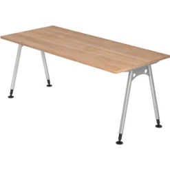 ATOS 19 S | Schreibtisch 180 x 80 höhenverstellbar Nussbaum