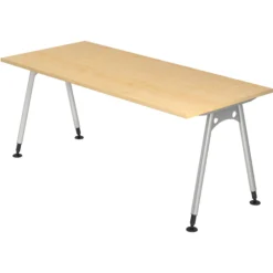 ATOS 19 S | Schreibtisch 180 x 80 höhenverstellbar Ahorn