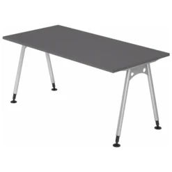 ATOS 16 S | Schreibtisch 160 x 80 höhenverstellbar Graphit