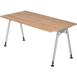 ATOS 16 S | Schreibtisch 160 x 80 höhenverstellbar Nussbaum