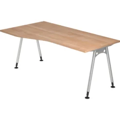ATOS 18 S | Schreibtisch 180 x 100 höhenverstellbar Nussbaum