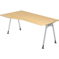 ATOS 18 S | Schreibtisch 180 x 100 höhenverstellbar Ahorn