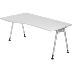 ATOS 18 S | Schreibtisch 180 x 100 höhenverstellbar Weiß