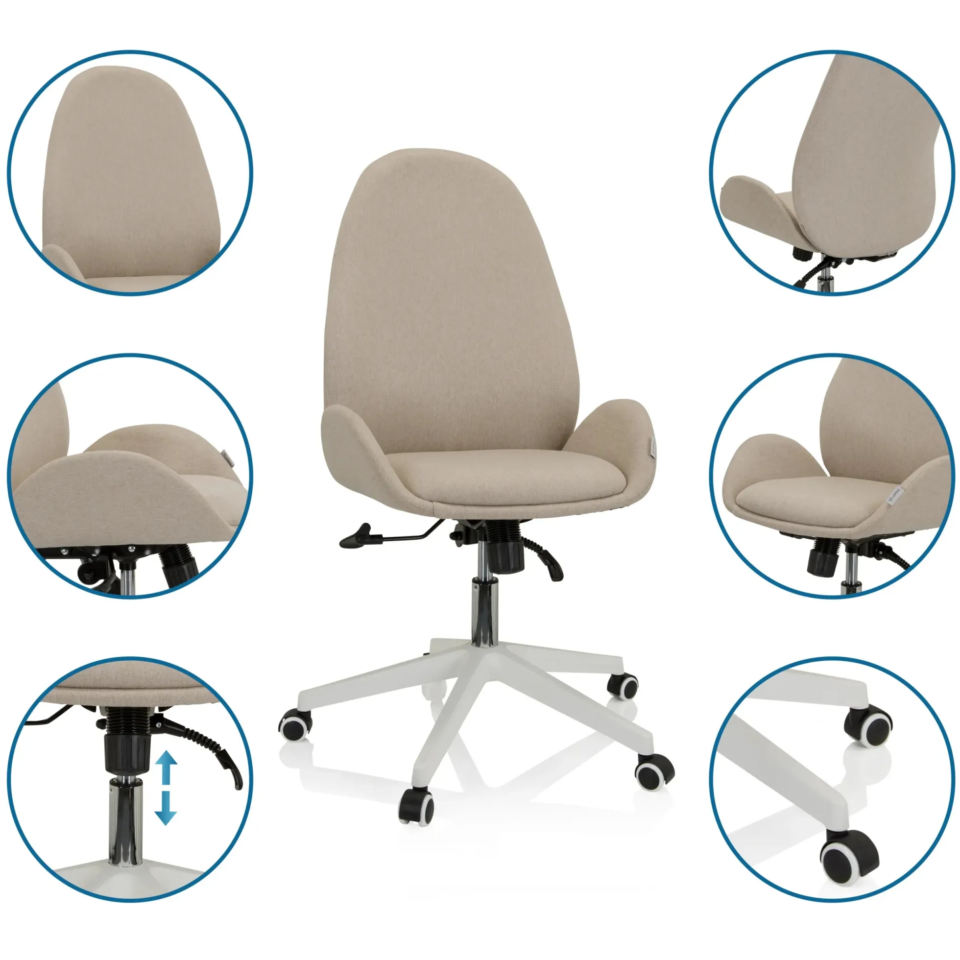 AVEA I - Home Office Bürostuhl Beige