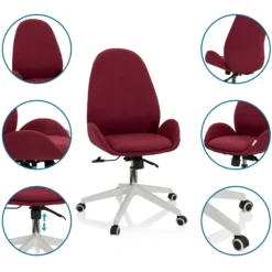AVEA I - Home Office Bürostuhl Bordeaux