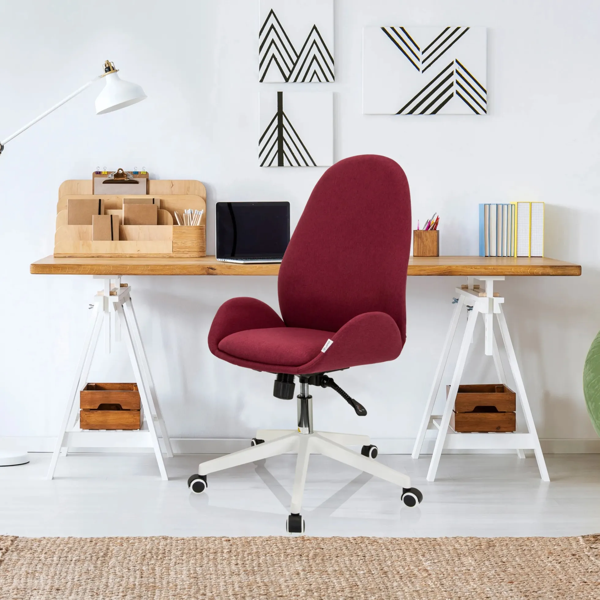 AVEA I - Home Office Bürostuhl Bordeaux