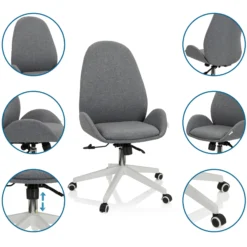 AVEA I - Home Office Bürostuhl Grau