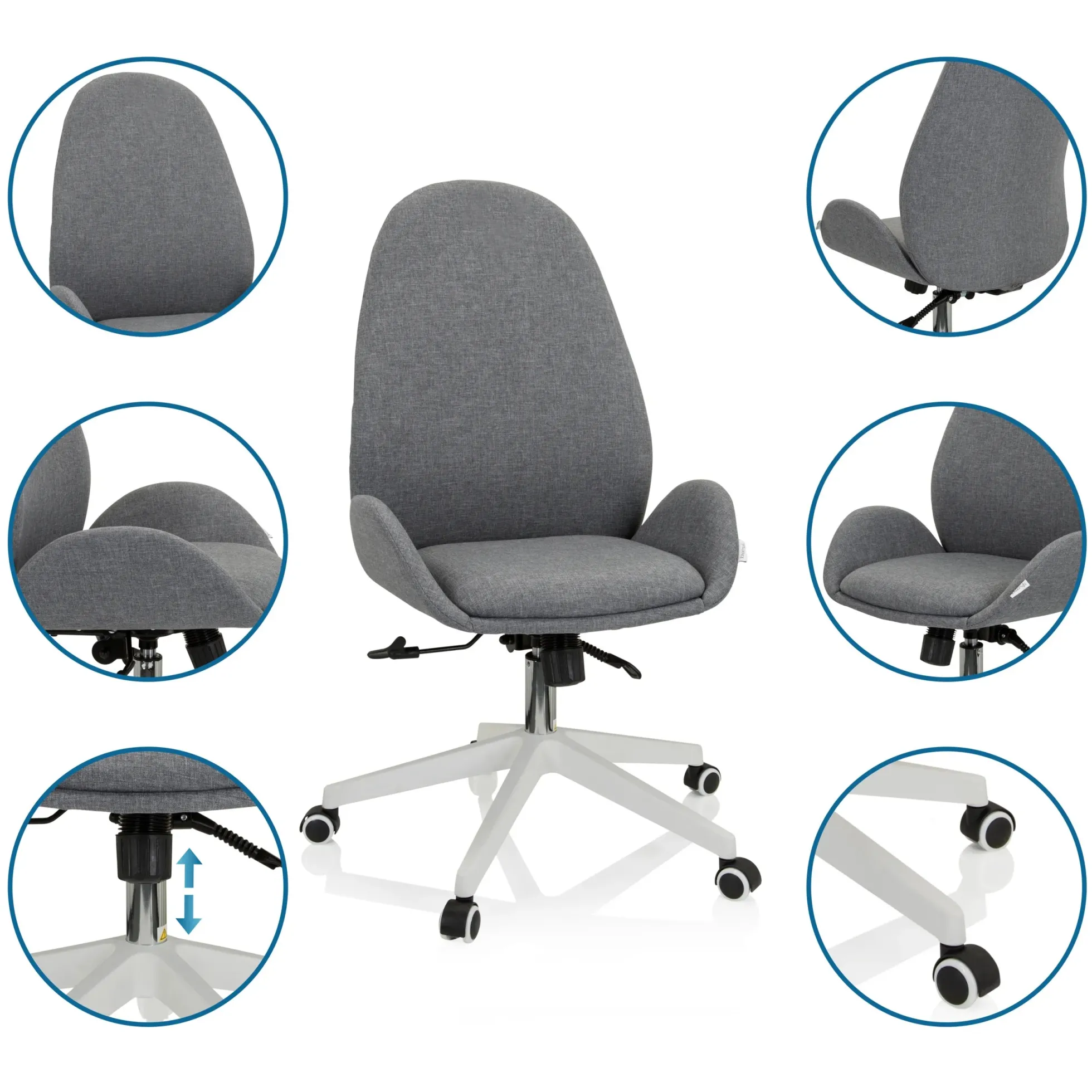 AVEA I - Home Office Bürostuhl Grau