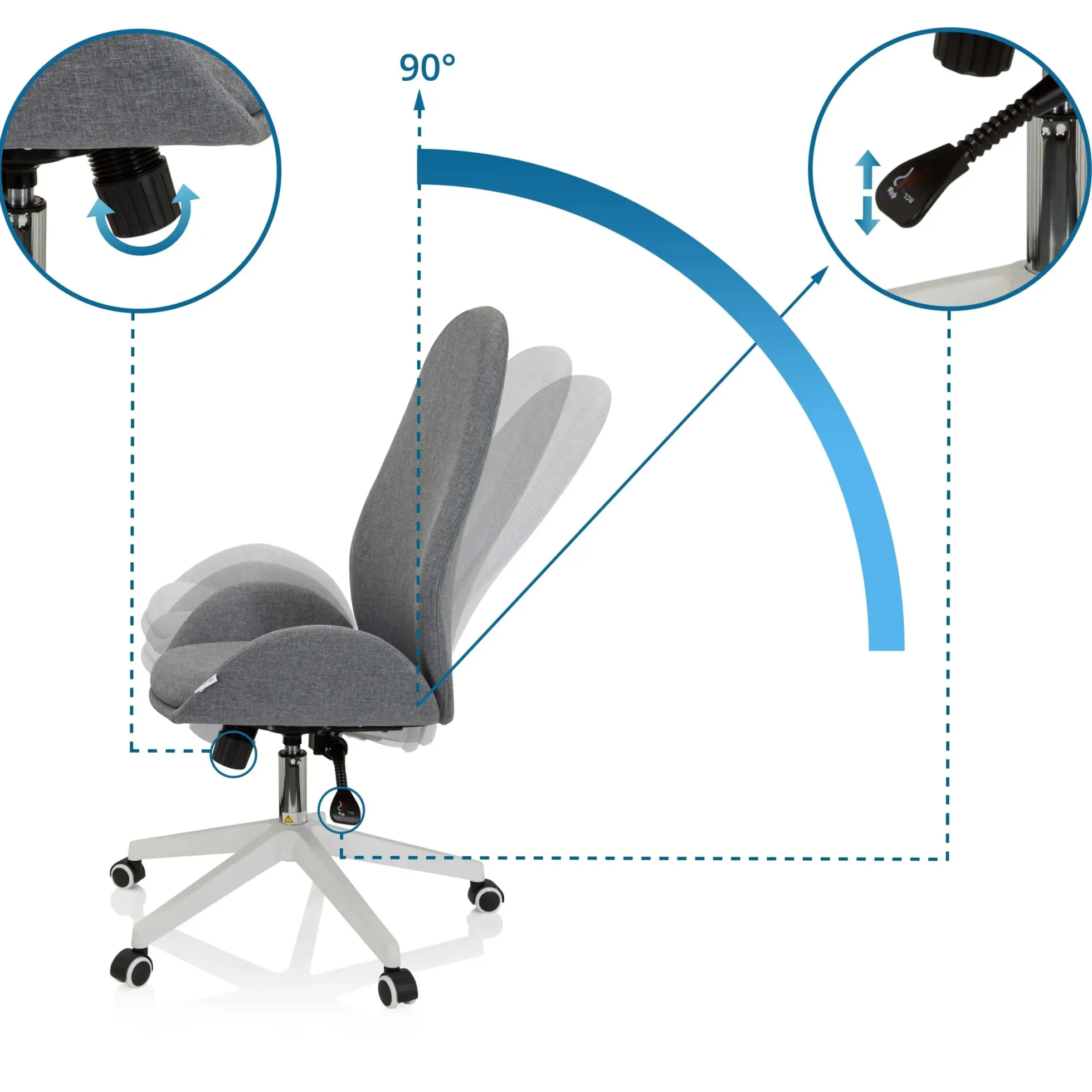 AVEA I - Home Office Bürostuhl Grau