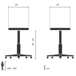 BALANCE 10 - Drehhocker Blau