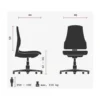 BALANCE 400 - Profi Bürostuhl Schwarz