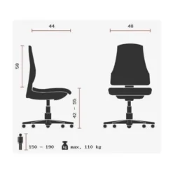 BALANCE 400 - Profi Bürostuhl Schwarz