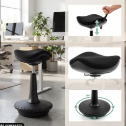 Balance Sit Ergo - Stehhilfe Schwarz