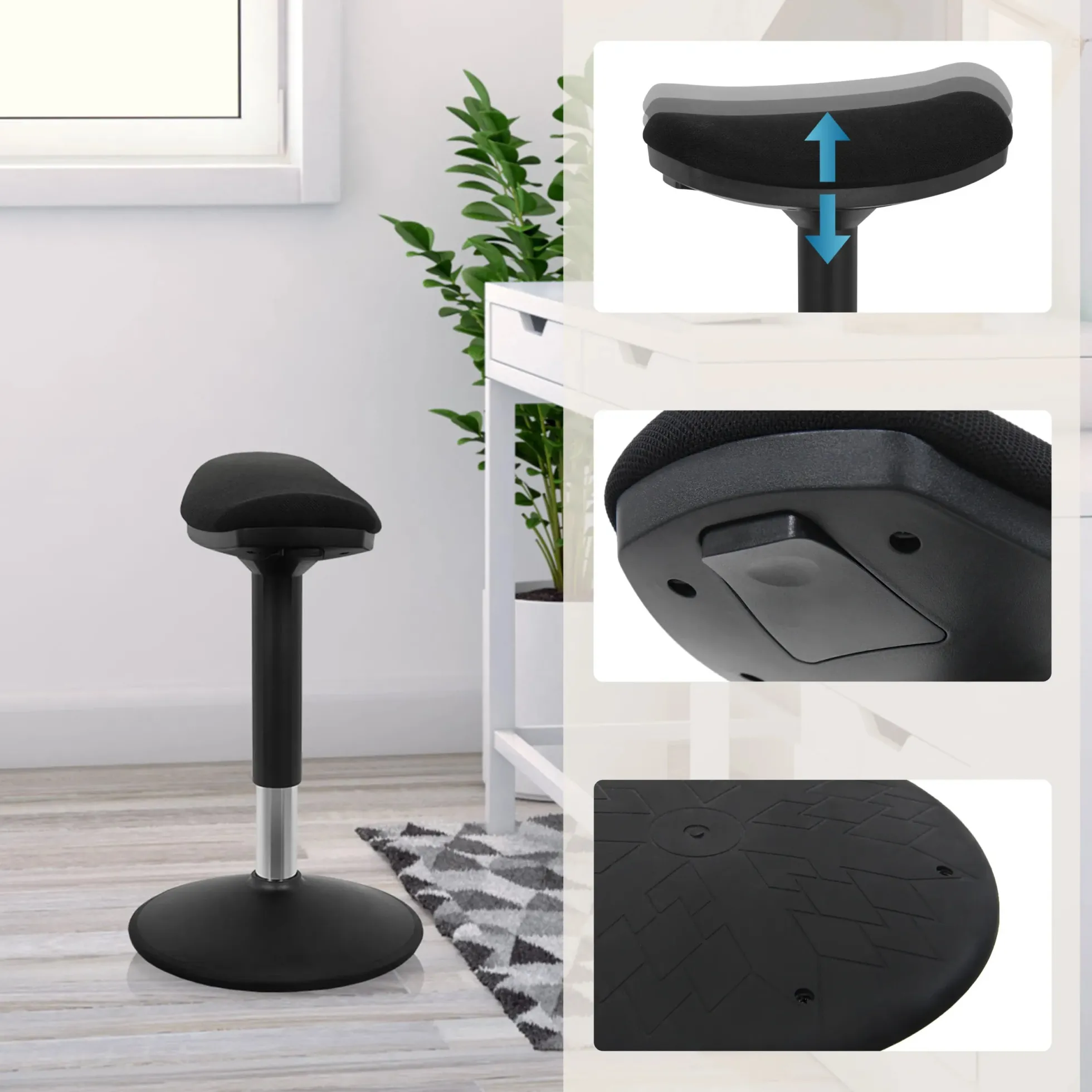 BALANCE SIT I B - Stehhilfe Schwarz