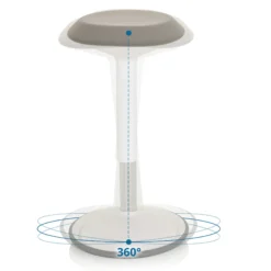 BALANCE SIT III W - Stehhilfe Weiß/Grau