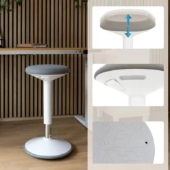 BALANCE SIT III W - Stehhilfe Weiß/Grau