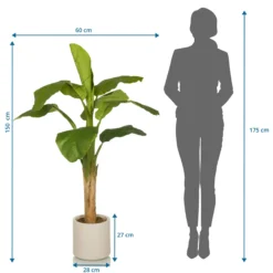 BANANE I - Kunstpflanze Grün