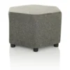 BAREO - Polsterhocker Grau