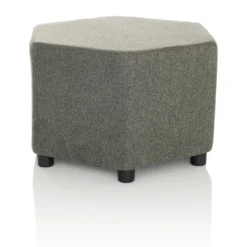 BAREO - Polsterhocker Grau