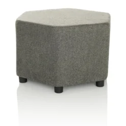 BAREO - Polsterhocker Grau