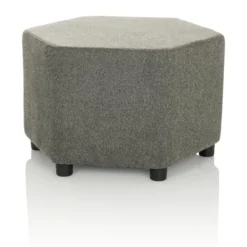 BAREO - Polsterhocker Grau