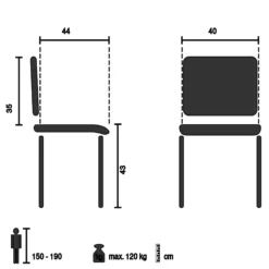 BEGIO B - Schalenstuhl Schwarz