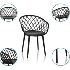BEGIO B - Schalenstuhl Schwarz