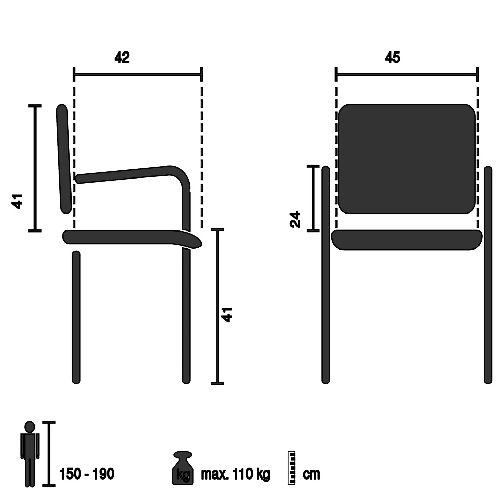BEGIO L - Outdoor Stuhl Weiß