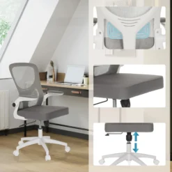 BELIO W - Home Office Bürostuhl Grau