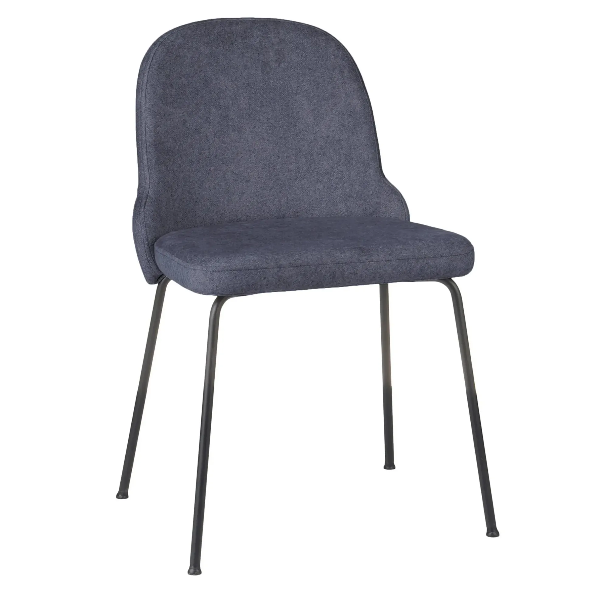BELLA BLACK S - Vierfußstuhl Blaugrau