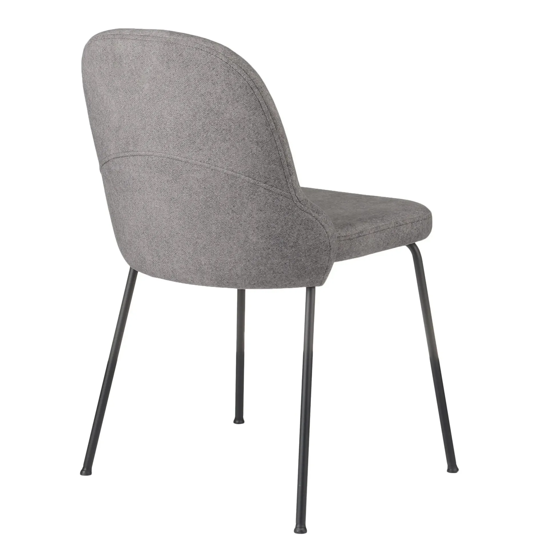 BELLA BLACK S - Vierfußstuhl Dunkelgrau