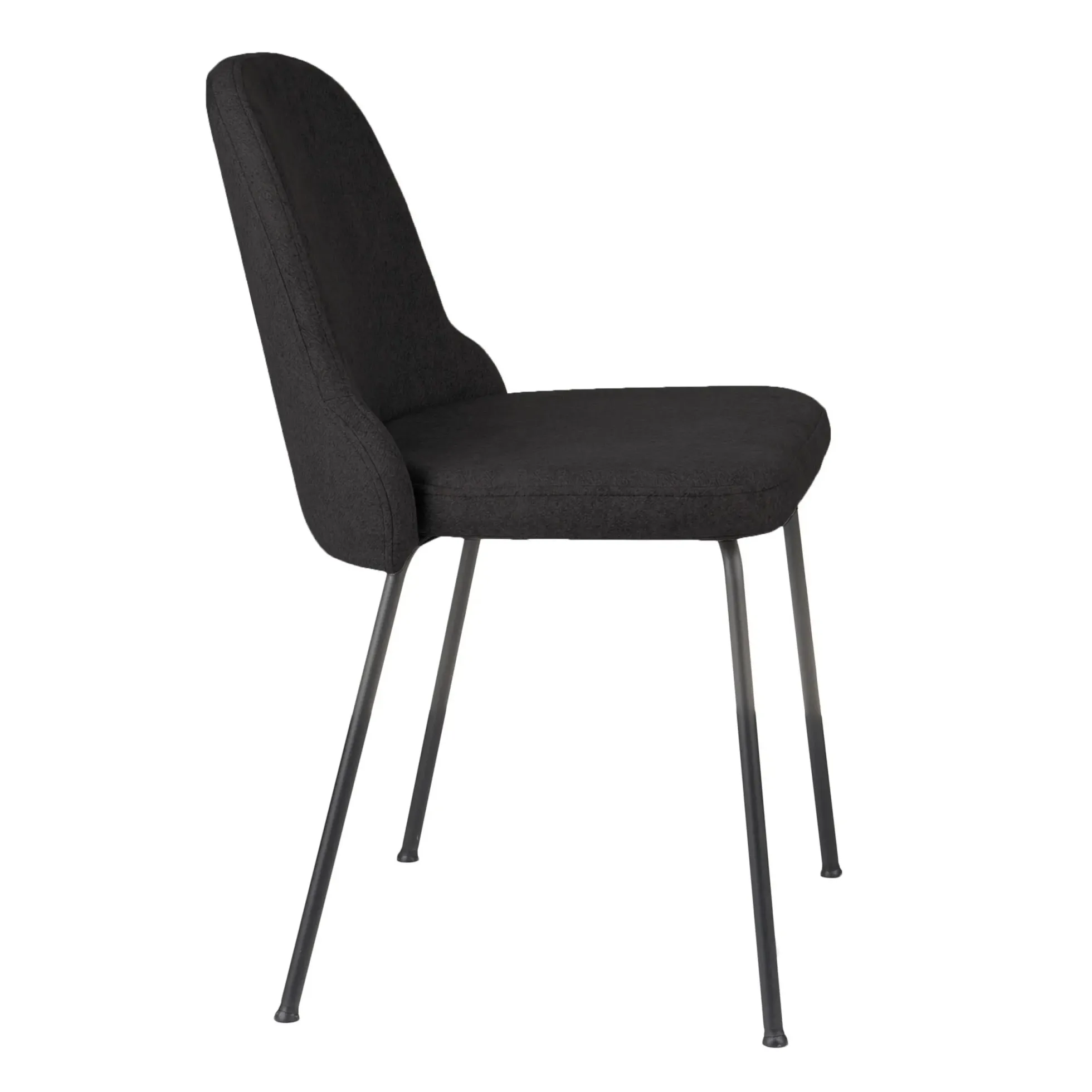 BELLA BLACK S - Vierfußstuhl Schwarz
