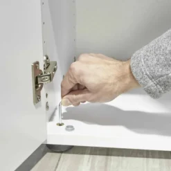 BETA 9 | Schrank mit Türen | 2 OH Graphit/Weiß