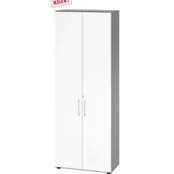 BETA 9 | Schrank mit Türen | 6 OH Graphit/Weiß