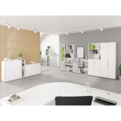 BETA 9 | Schrank mit Türen | 2 OH Weiß