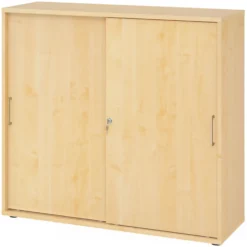 BETA S 1753S | Schiebetürenschrank | 3 OH Metallgriff Ahorn