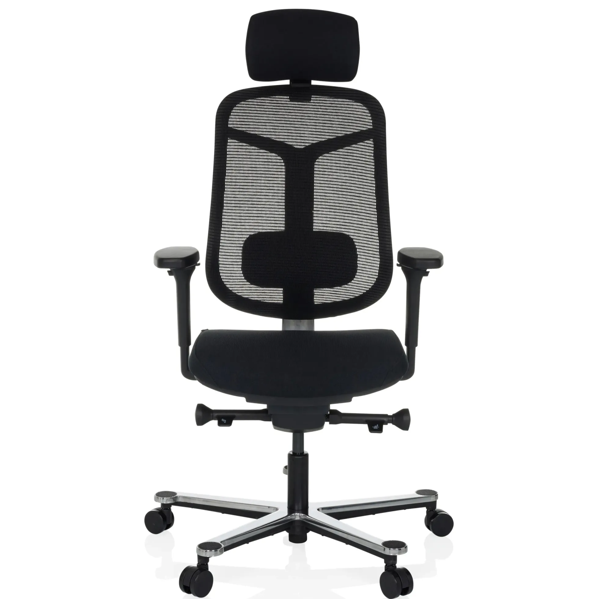BICOLORE HIGH - High End Bürostuhl Schwarz/Silber