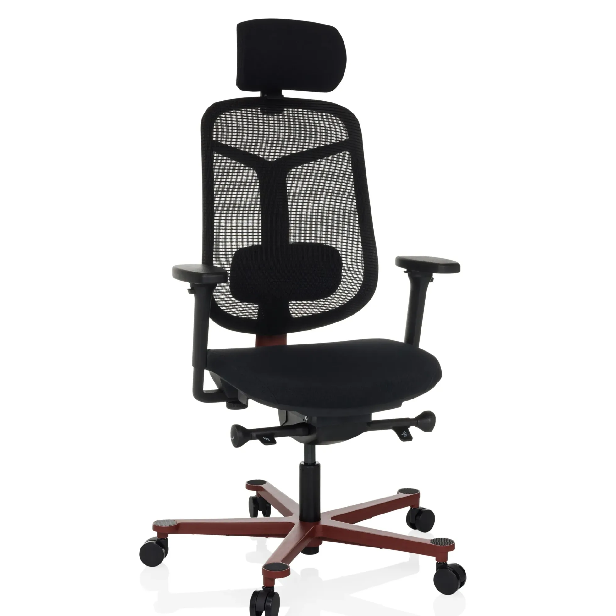 BICOLORE HIGH - High End Bürostuhl Schwarz/Rot
