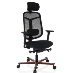 BICOLORE HIGH - High End Bürostuhl Schwarz/Rot