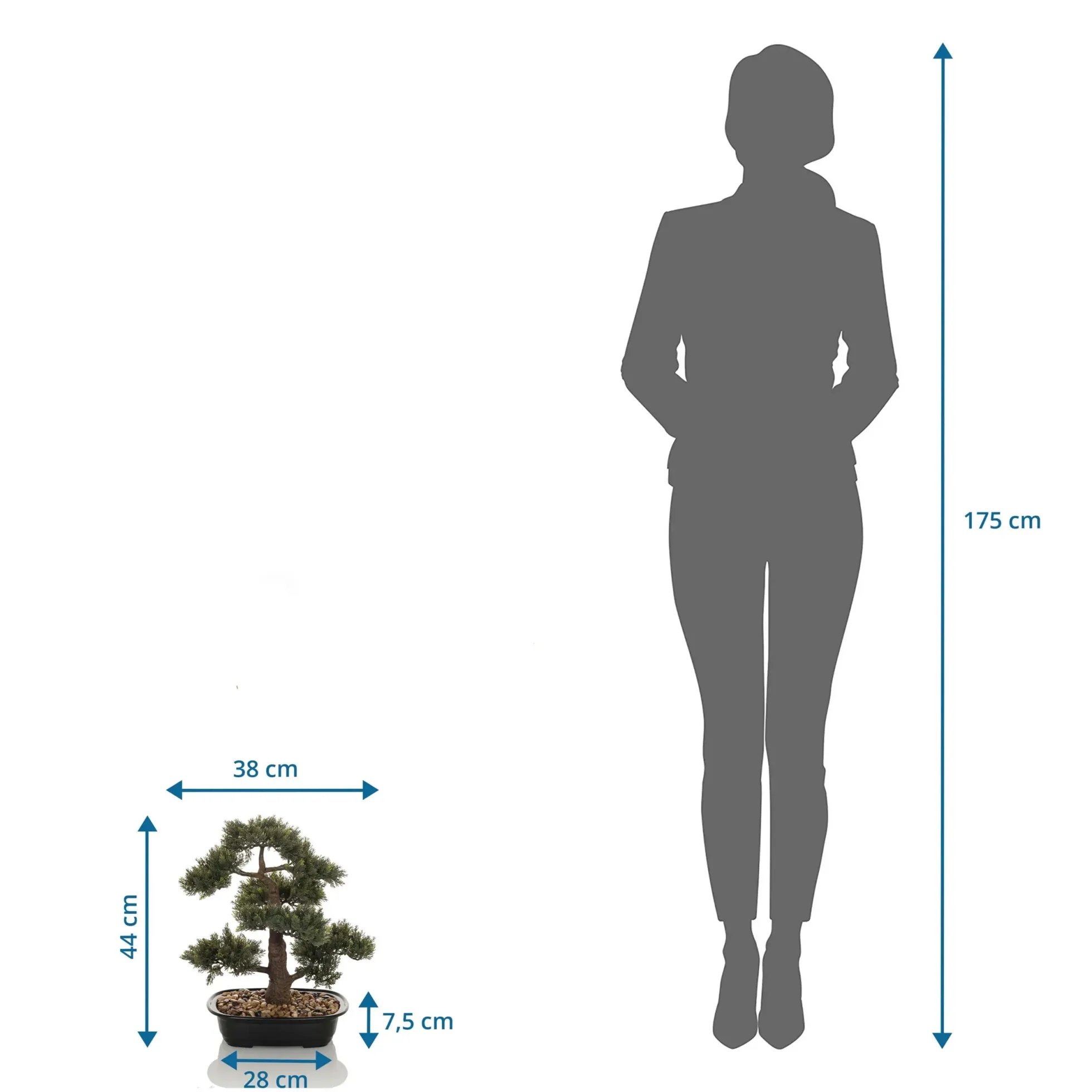 BONSAI - Kunstpflanze Grün
